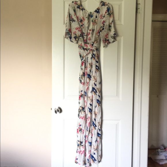 American Eagle Women’s M Floral Maxi Skirt Romper - Picture 6 of 7